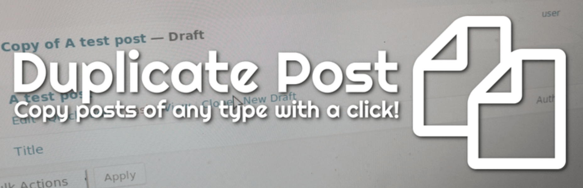Duplicate Post WordPress plugin