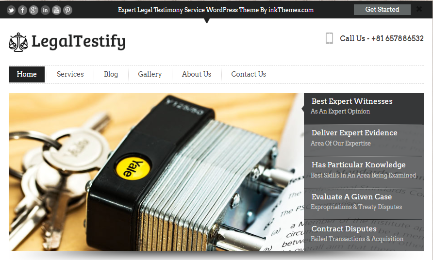 LegalTestify Attorney WordPress Template