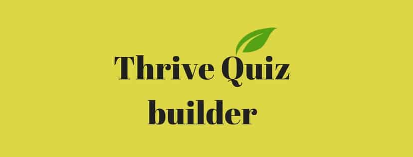 Thrive Quiz builder