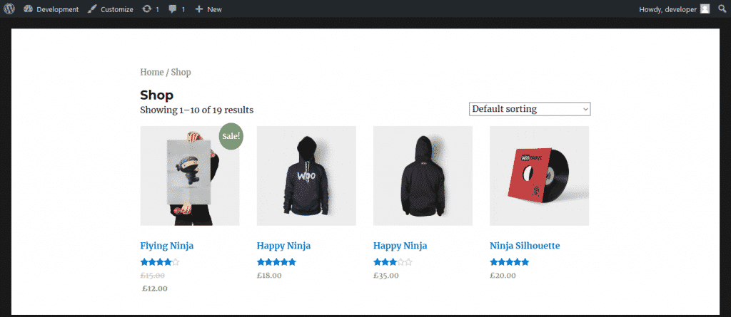 Shop Page Without Add To Cart Button