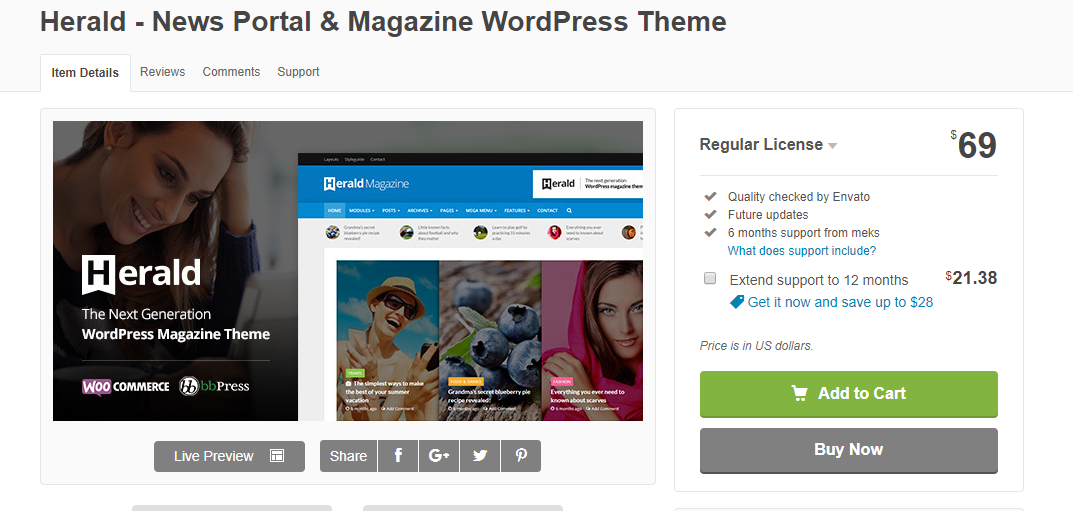 WordPress News Theme