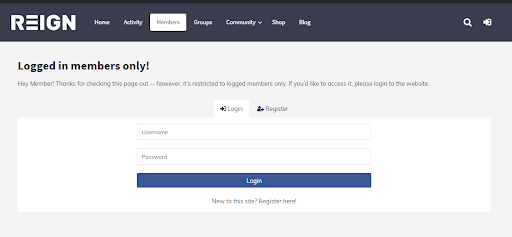 BuddyPress Logged In members Only,Private Community BuddyPress Logged In members Only