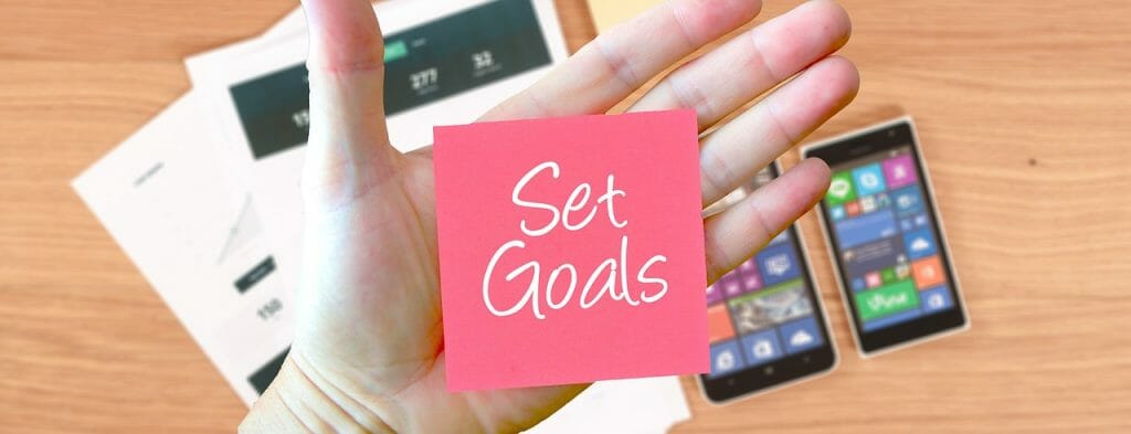 Set your goal, social media graphics
