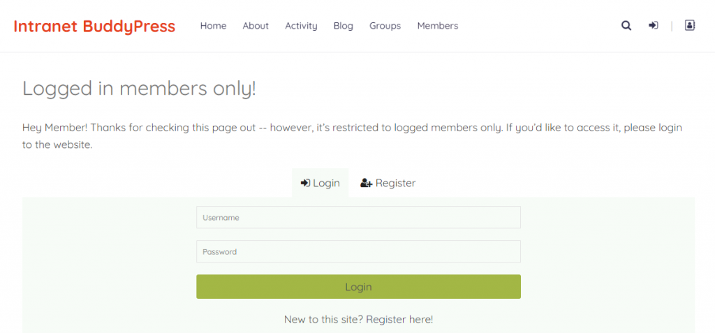 Private Community Website Private Community Website