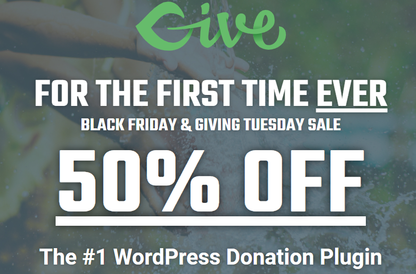 giveWP Black friday sale