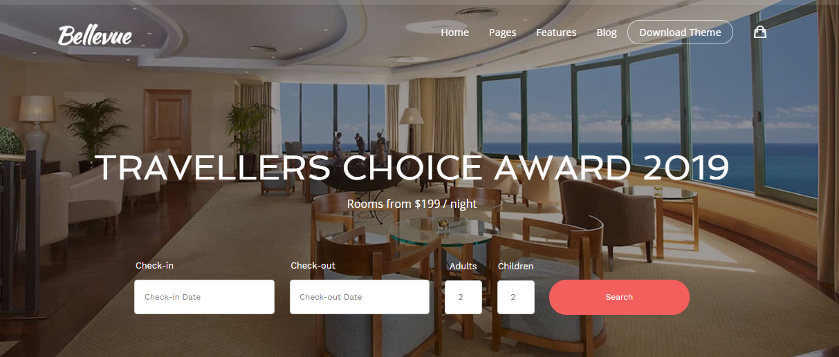 Bellevue: Hotel WordPress Themes