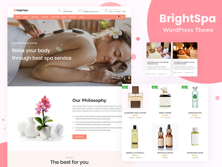 Brndle Themes 4 brightspa theme - Wbcom Designs