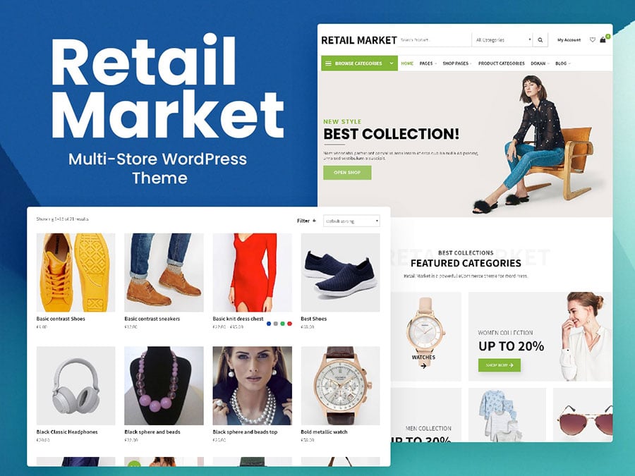Brndle Themes 1 retail market - Wbcom Designs