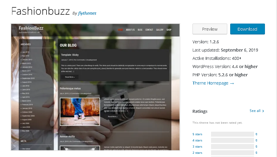 Lifestyle WordPress Theme