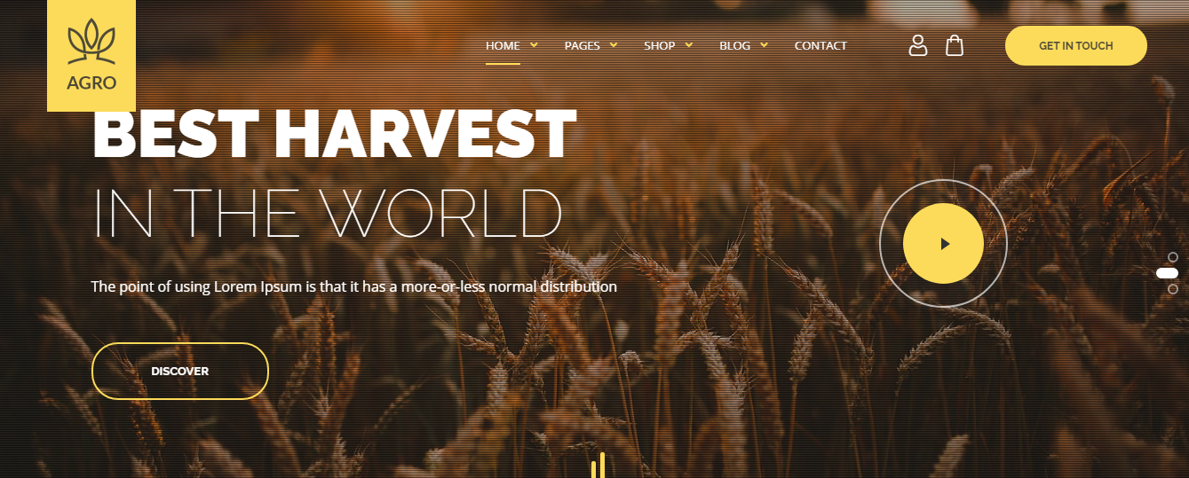 agro: Agriculture WordPress Themes