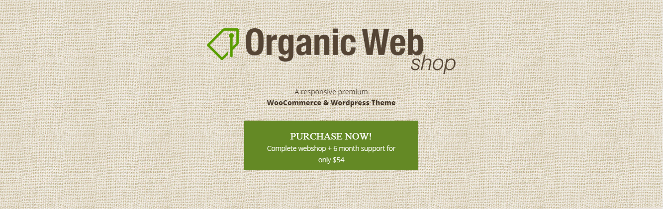organic web store: Agriculture WordPress Themes