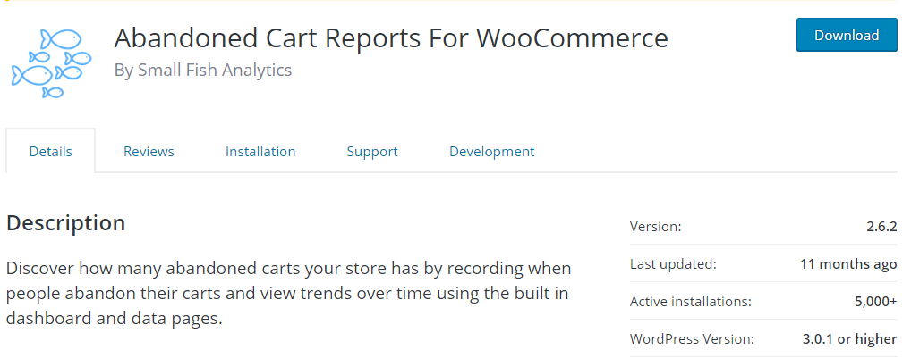 Abandoned Cart Reports For WooCommerce