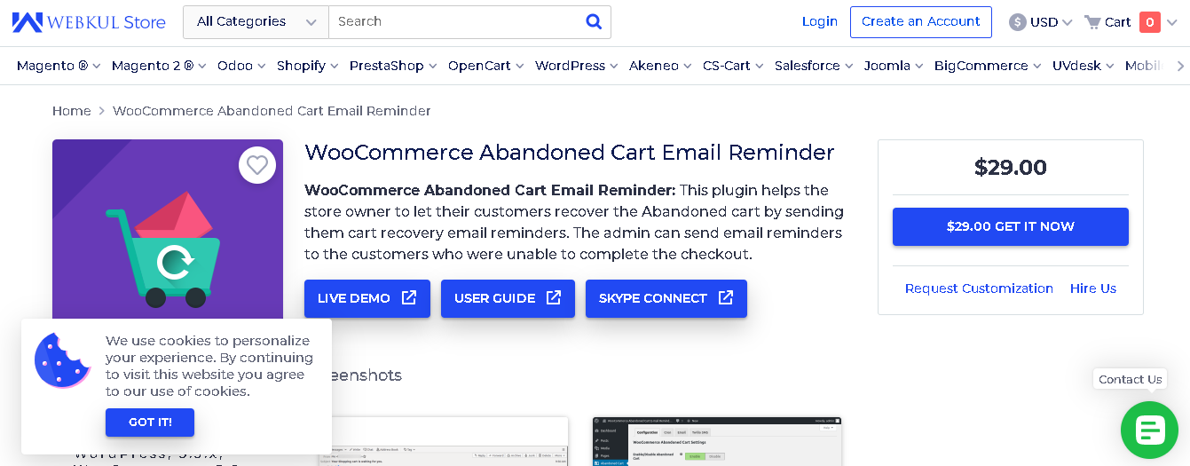 woocommerce cart email