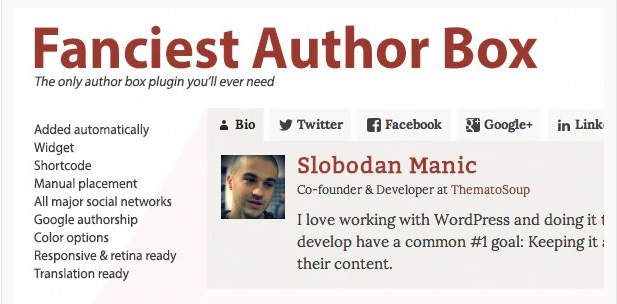 WordPress Author Bio Box Plugins