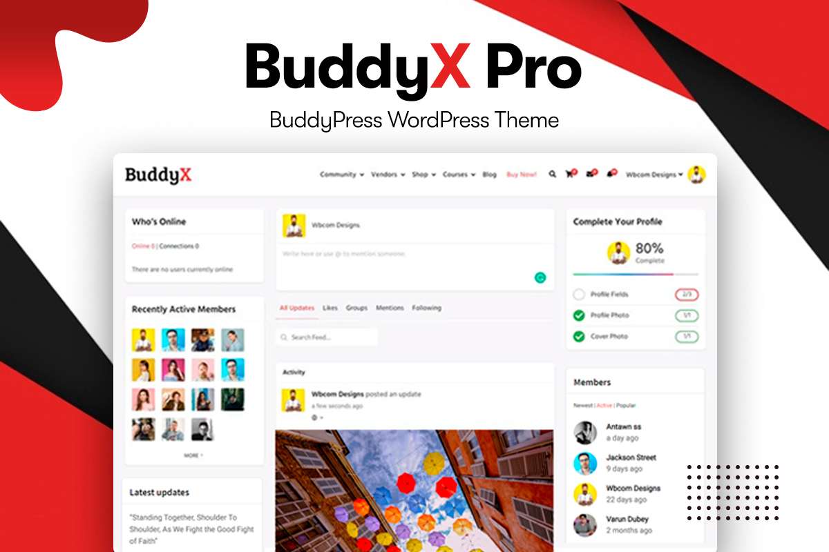 BuddyX Pro Theme- Wbcom Designs Updates
