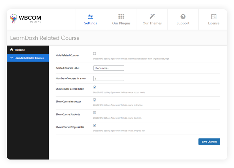 Related Course Add-on for LearnDash