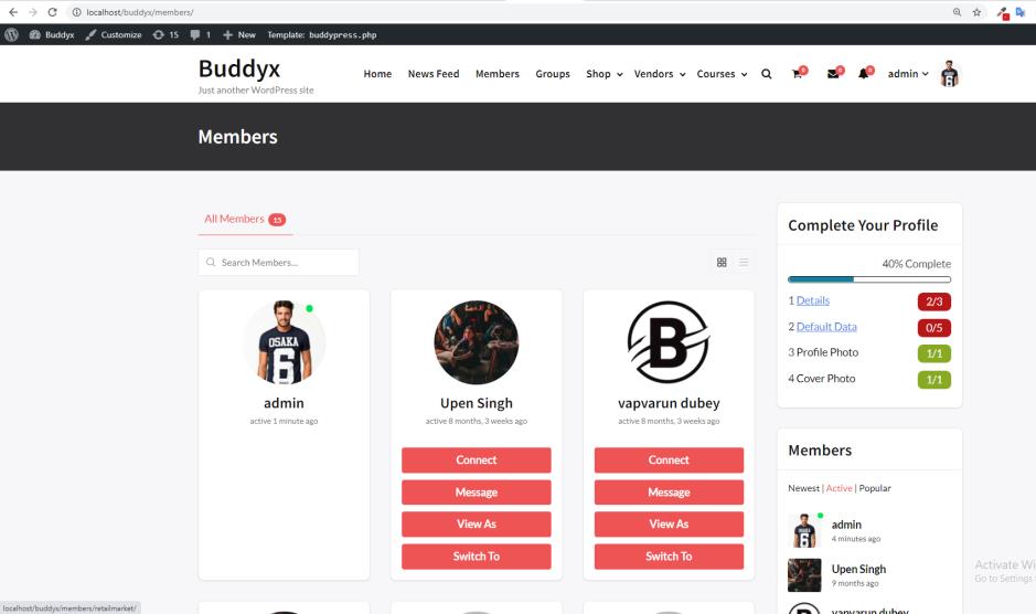 Customize BuddyPress Theme Templates