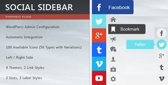 WordPress Social Sidebar