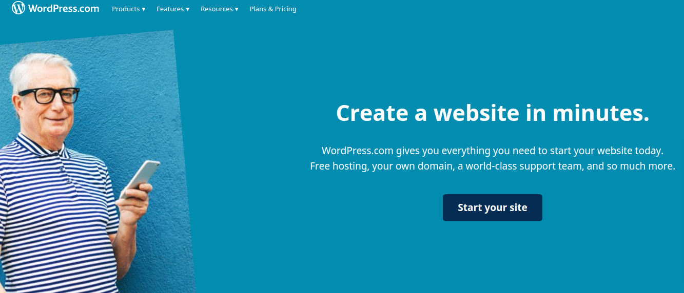 Create a standard website
