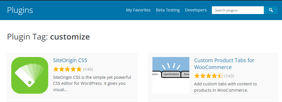 WordPress theme customization through Plugins