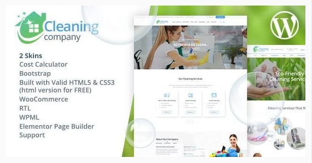 CLeaning company theme