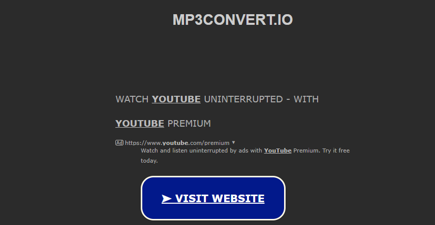 Mp3Convert.io- YouTube to MP3 Convertors