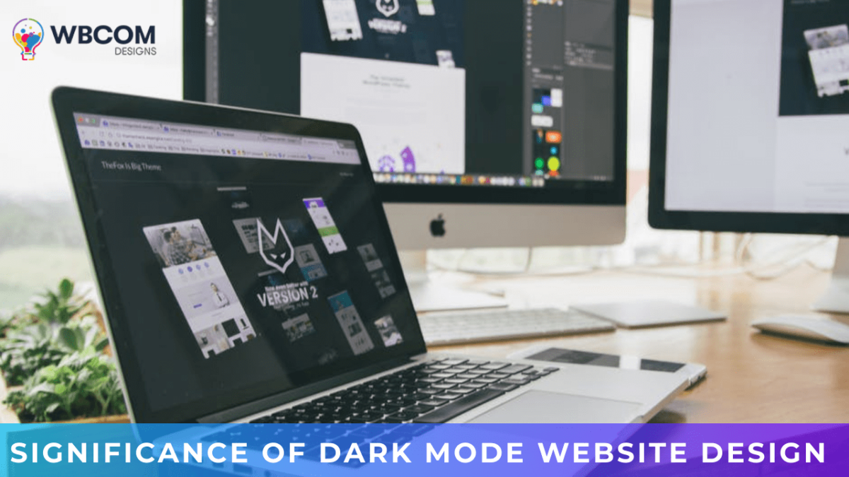significance of dark mode website design in a community
