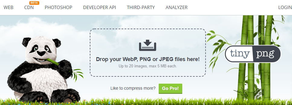 TinyPNG- Free Image Reshape And Resizer Tool