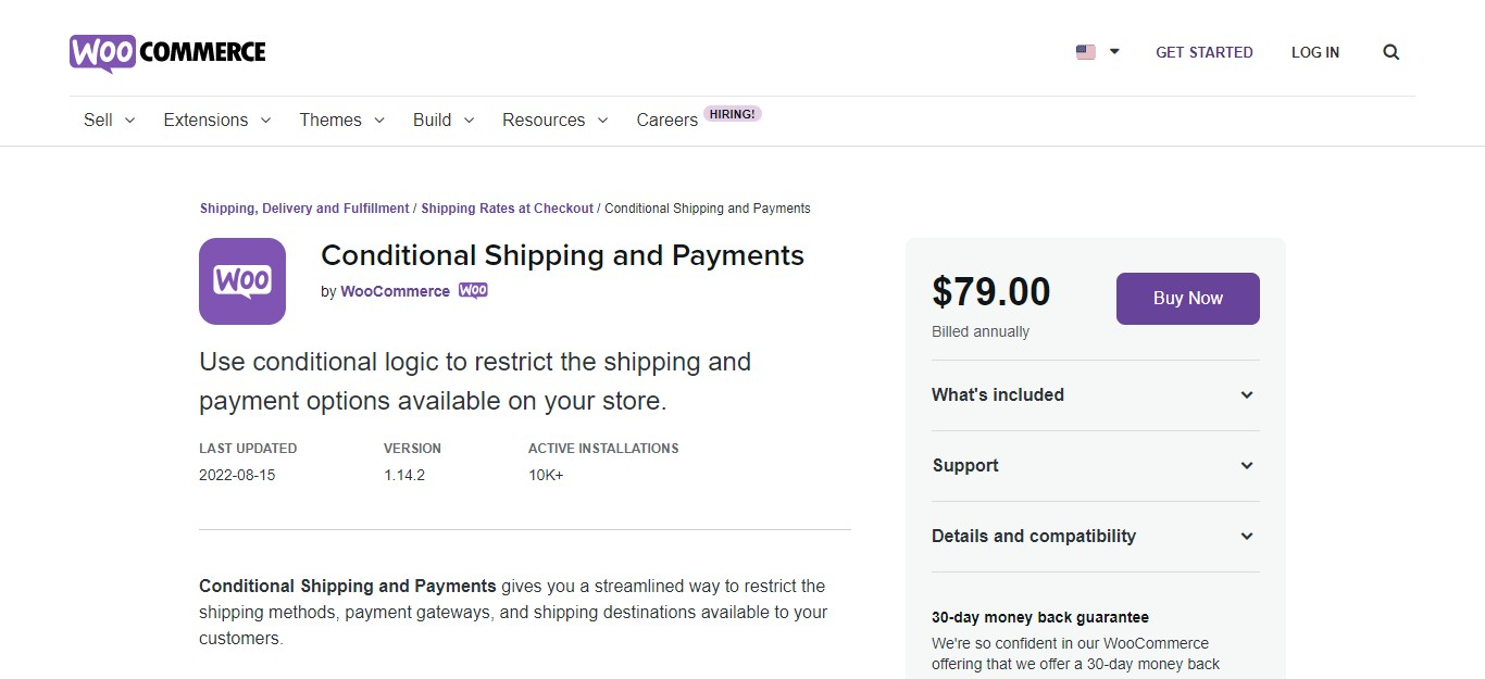Conditional Shipping and Payments plugin