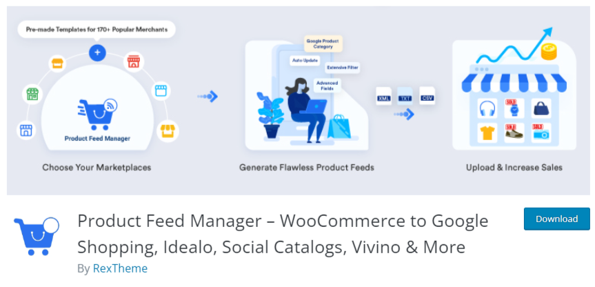 Product Feed Manager For WooCommerce plugin