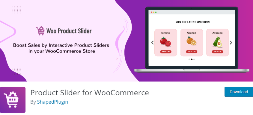Product Slider for WooCommerce plugin