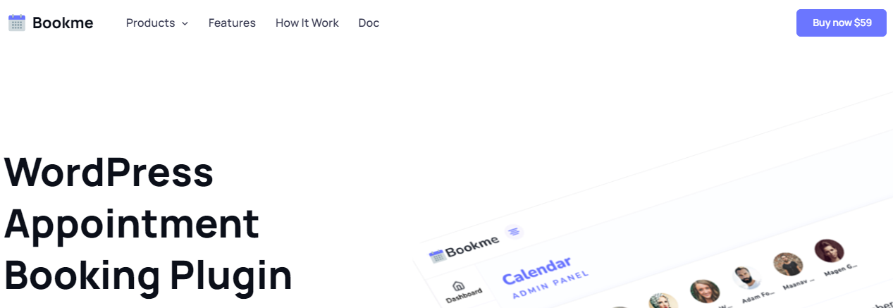 Bookme- WordPress Booking Calendar Plugins