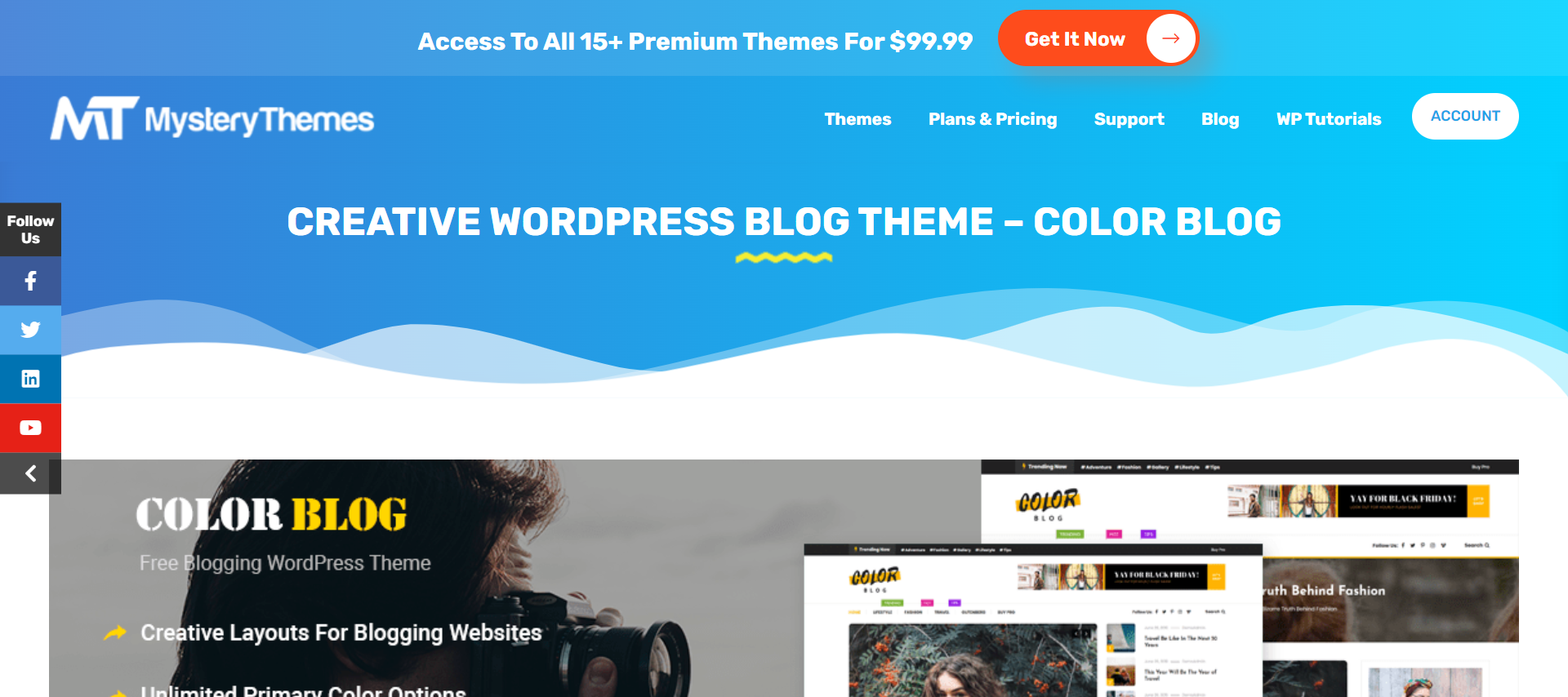 Color Blog theme