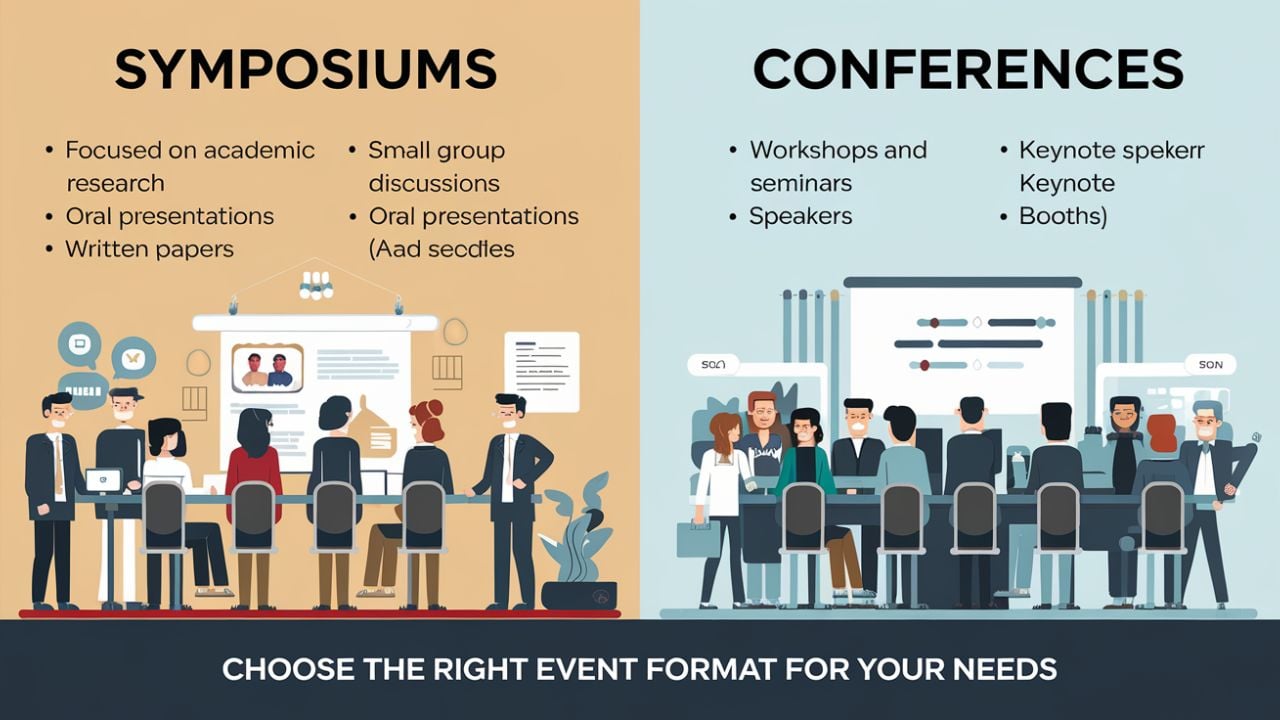 Symposiums And Conferences: Choose the Right Event Format - Wbcom Designs