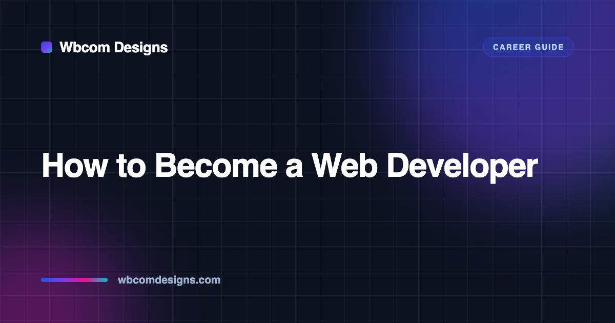 How to become a web developer