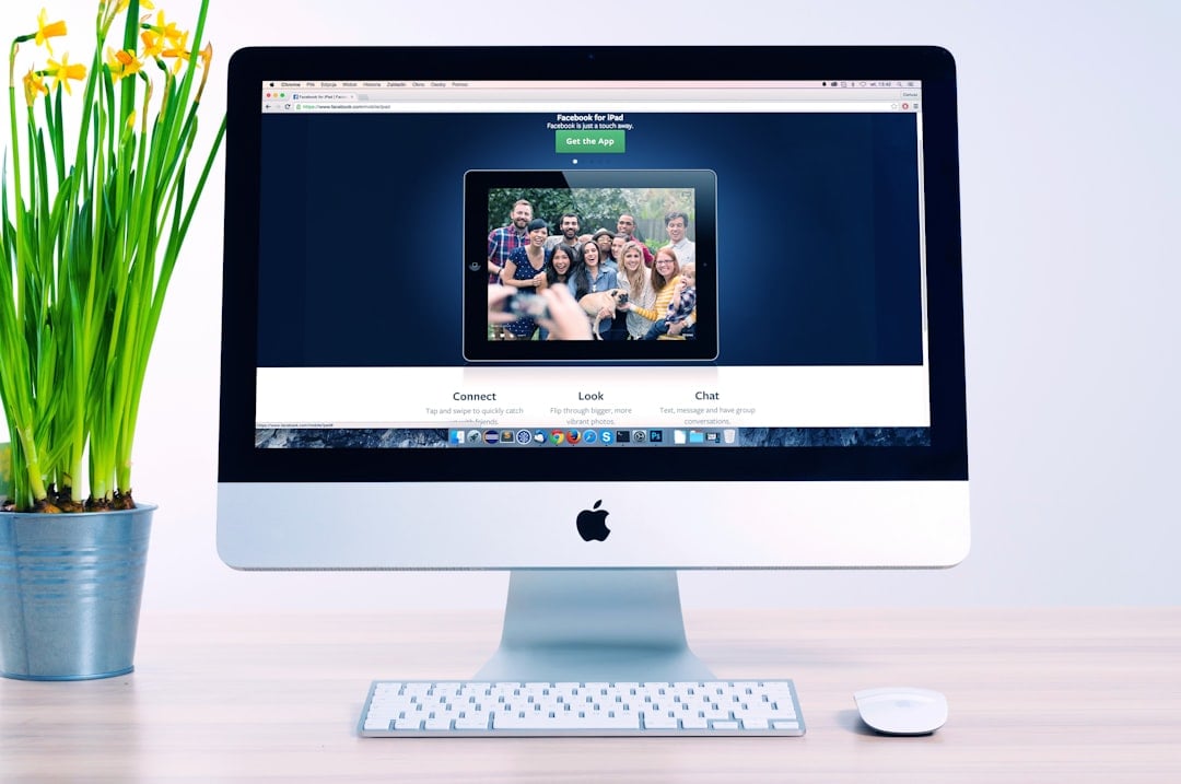 Desk setup used for website planning and local business design