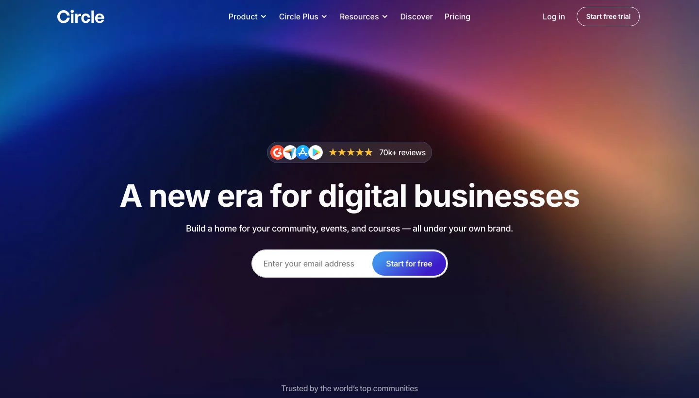 Circle.so community platform homepage