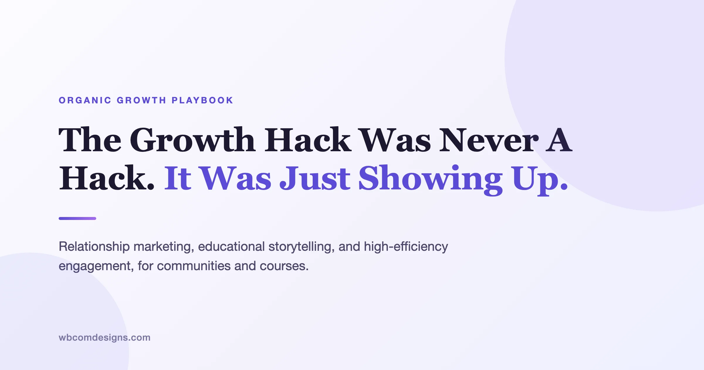 Relationship Marketing Over Automation: The Organic Growth Playbook