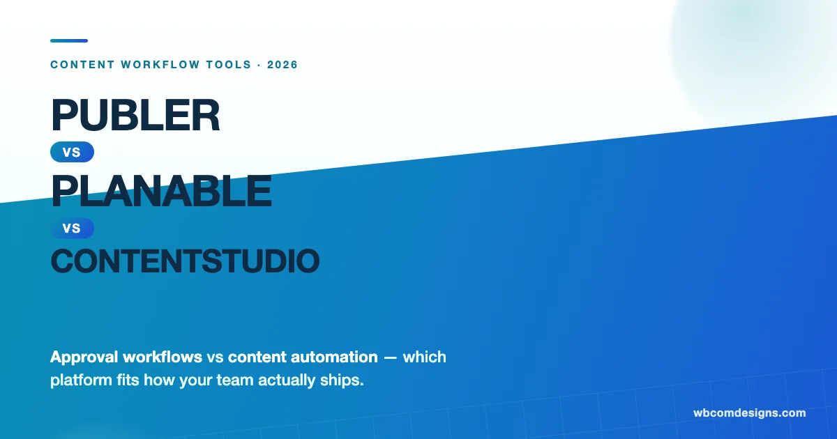 Publer vs Planable vs ContentStudio comparison