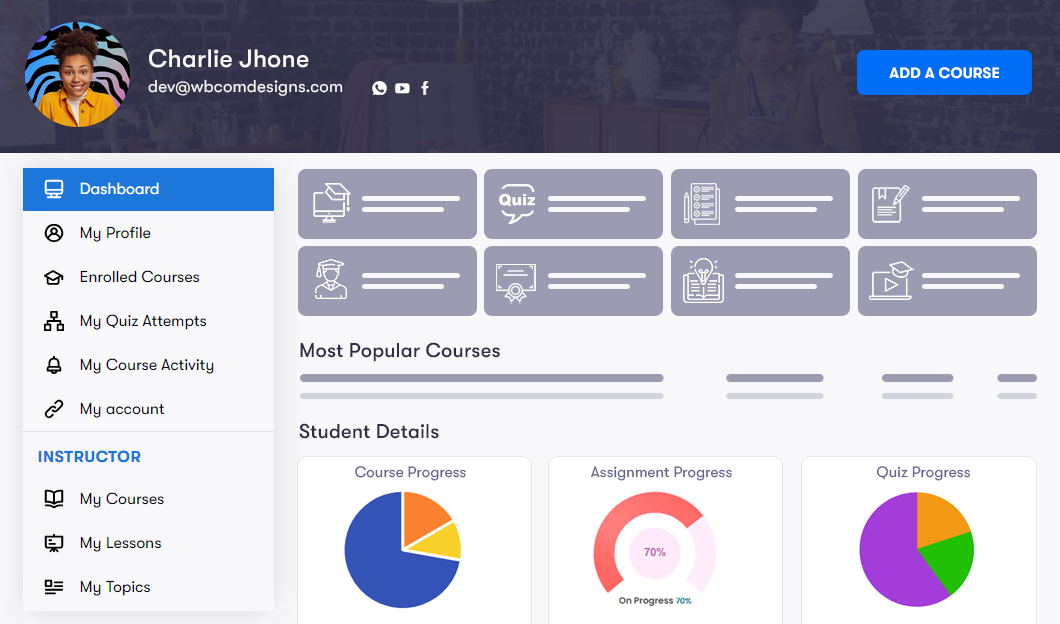 Learndash Dashboard With Frontend Course Builder For Instructors 9441