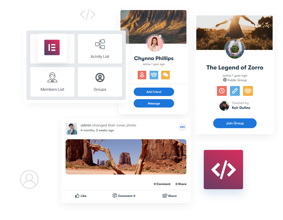 BuddyPress Elementor