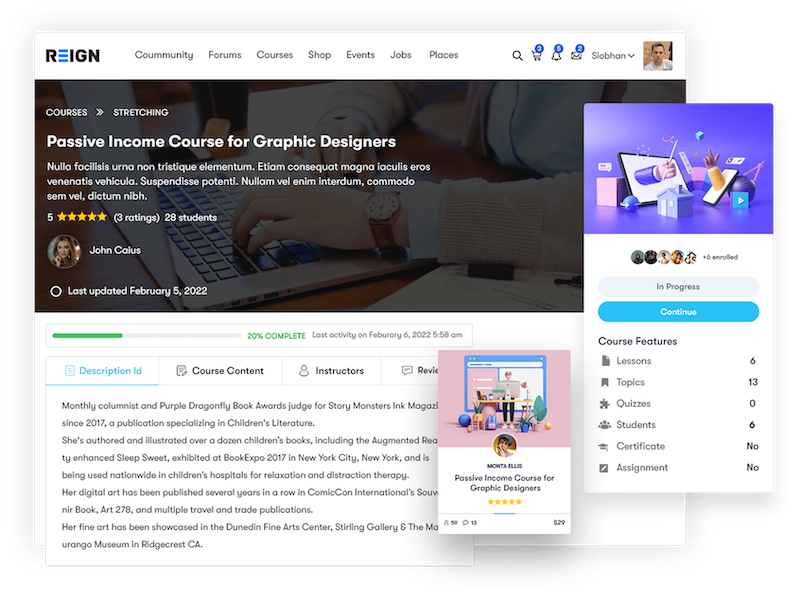 Reign for LearnDash Theme